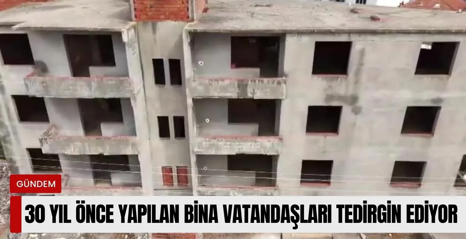 30 Yıldır Bitmeyen Bina Endişelendiriyor! Kaymalar Var