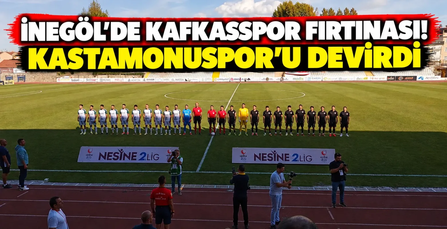 İnegöl'de Kafkasspor fırtınası! Kastamonuspor'u devirdi