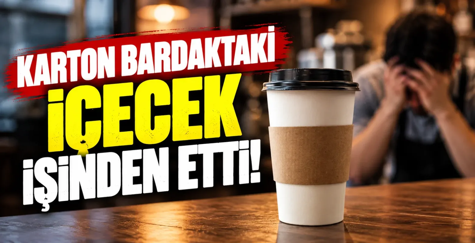 Karton bardaktaki içecek işinden etti!
