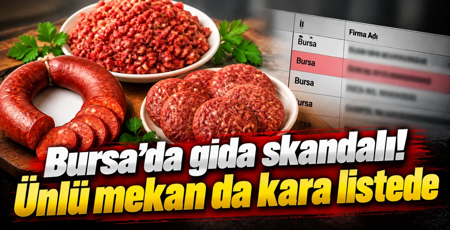 Bursa’da gıda skandalı! Ünlü mekan da kara listede