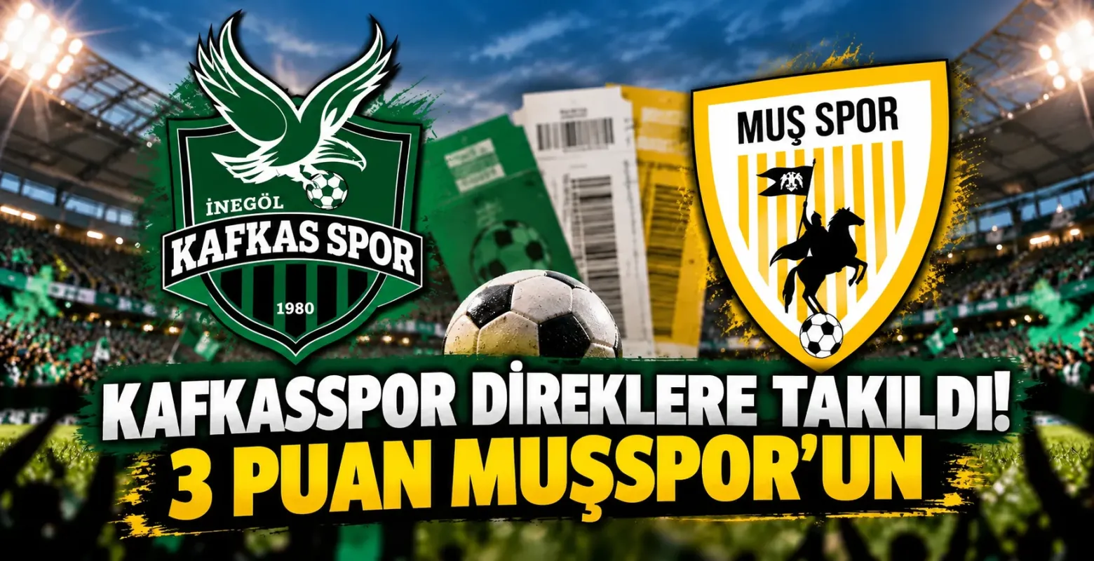 Kafkasspor direklere takıldı! 3 puan Muşspor’un