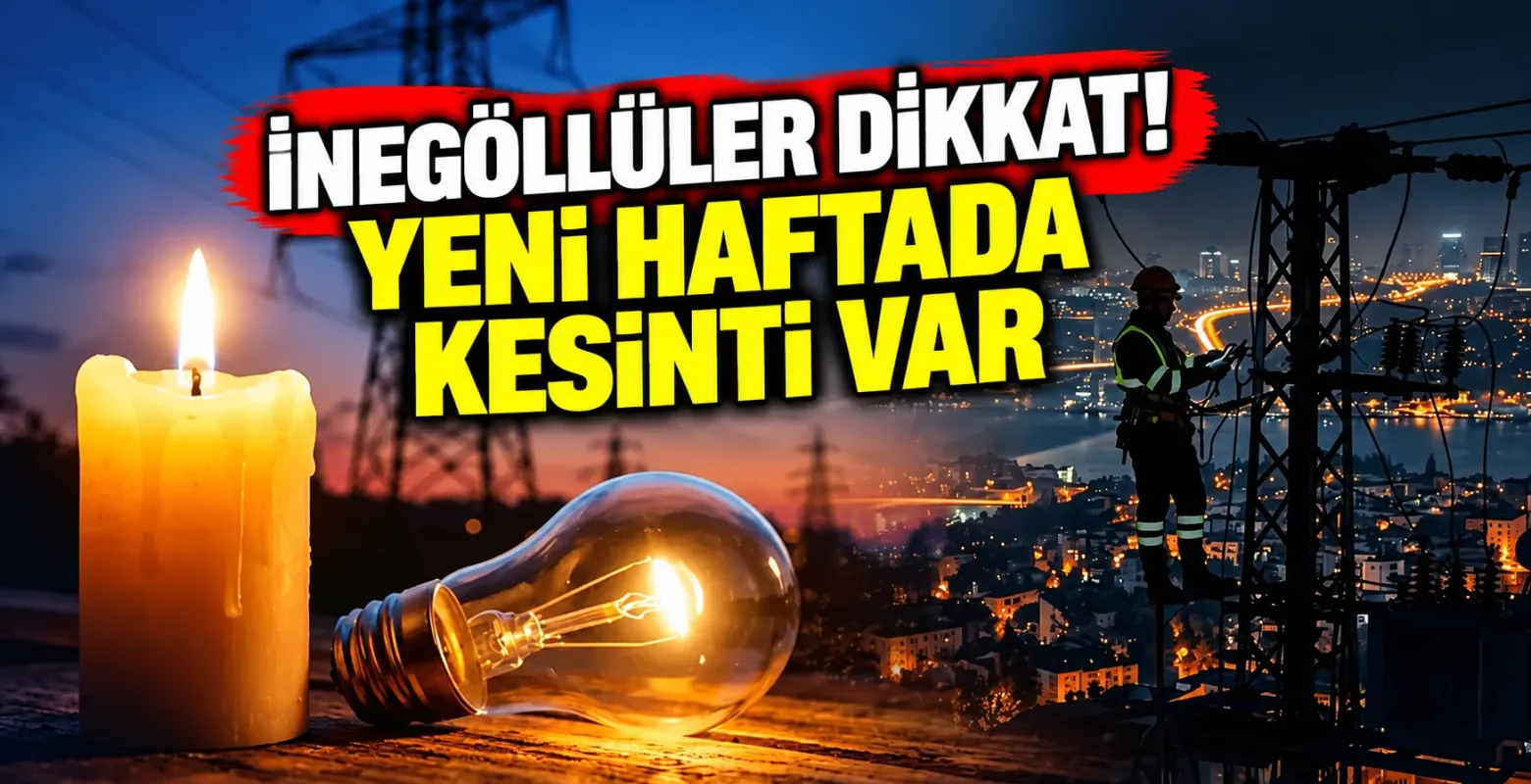 İnegöllüler dikkat! Yeni haftada kesinti var