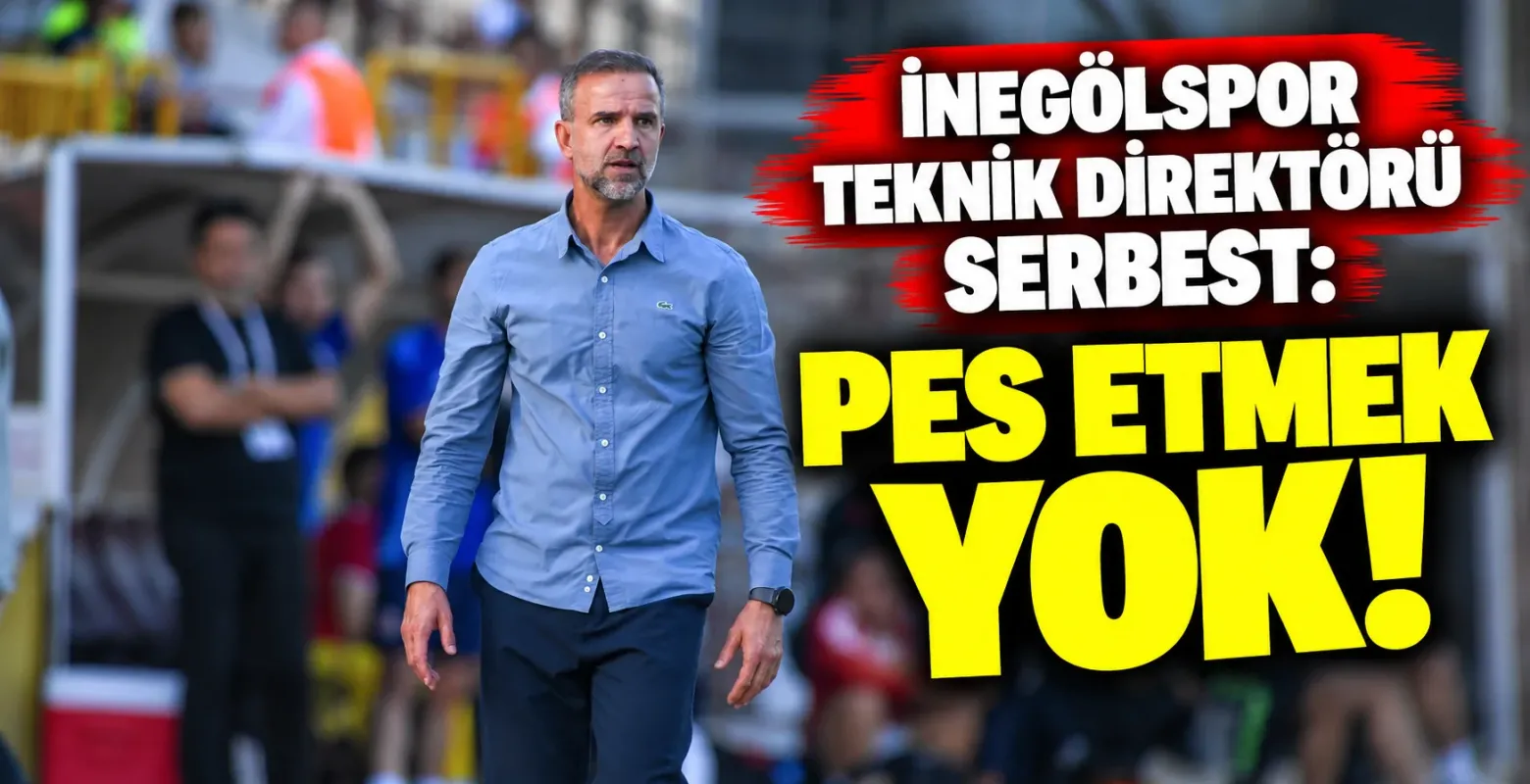 İnegölspor Teknik Direktörü Serbest: Pes etmek yok!