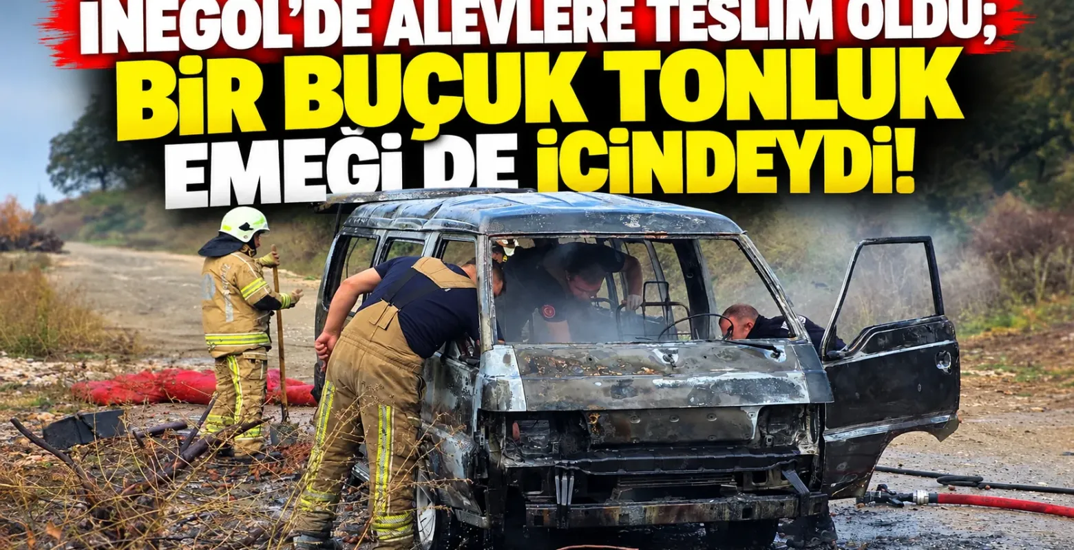 İnegöl'de alevlere teslim oldu; bir buçuk tonluk emeği de içindeydi!