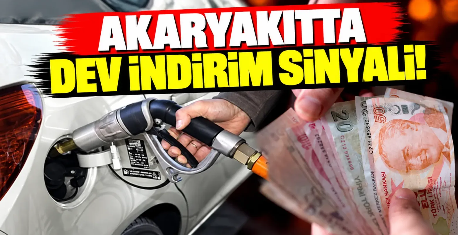 Akaryakıtta dev indirim sinyali!