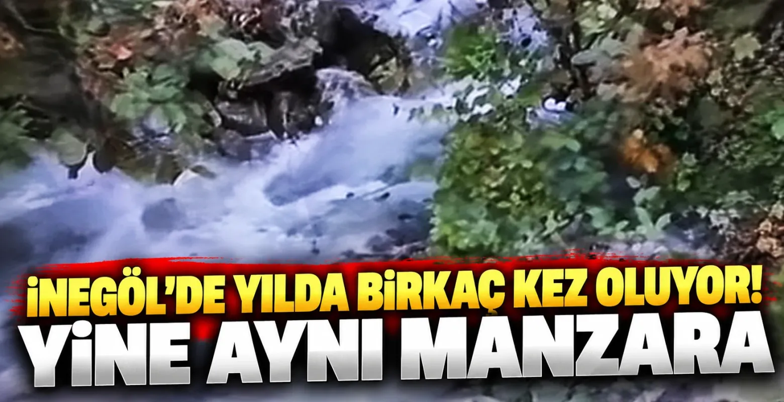 İnegöl'de Yılda Birkaç Kez Oluyor! Yine Aynı Manzara