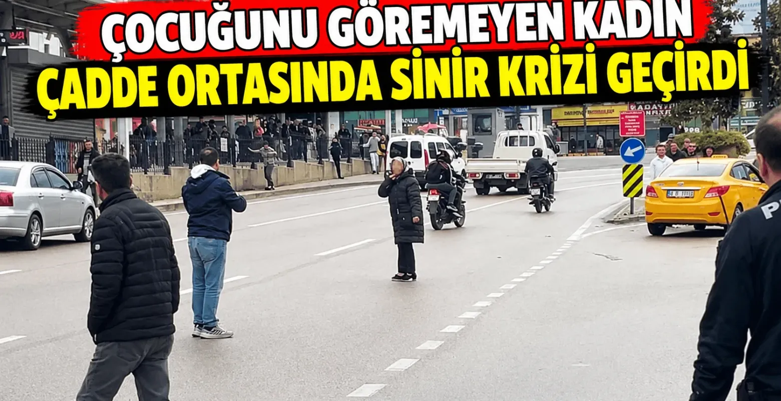 Çocuğunu göremeyen kadın boynuna bıçak dayadı, polis ikna etti