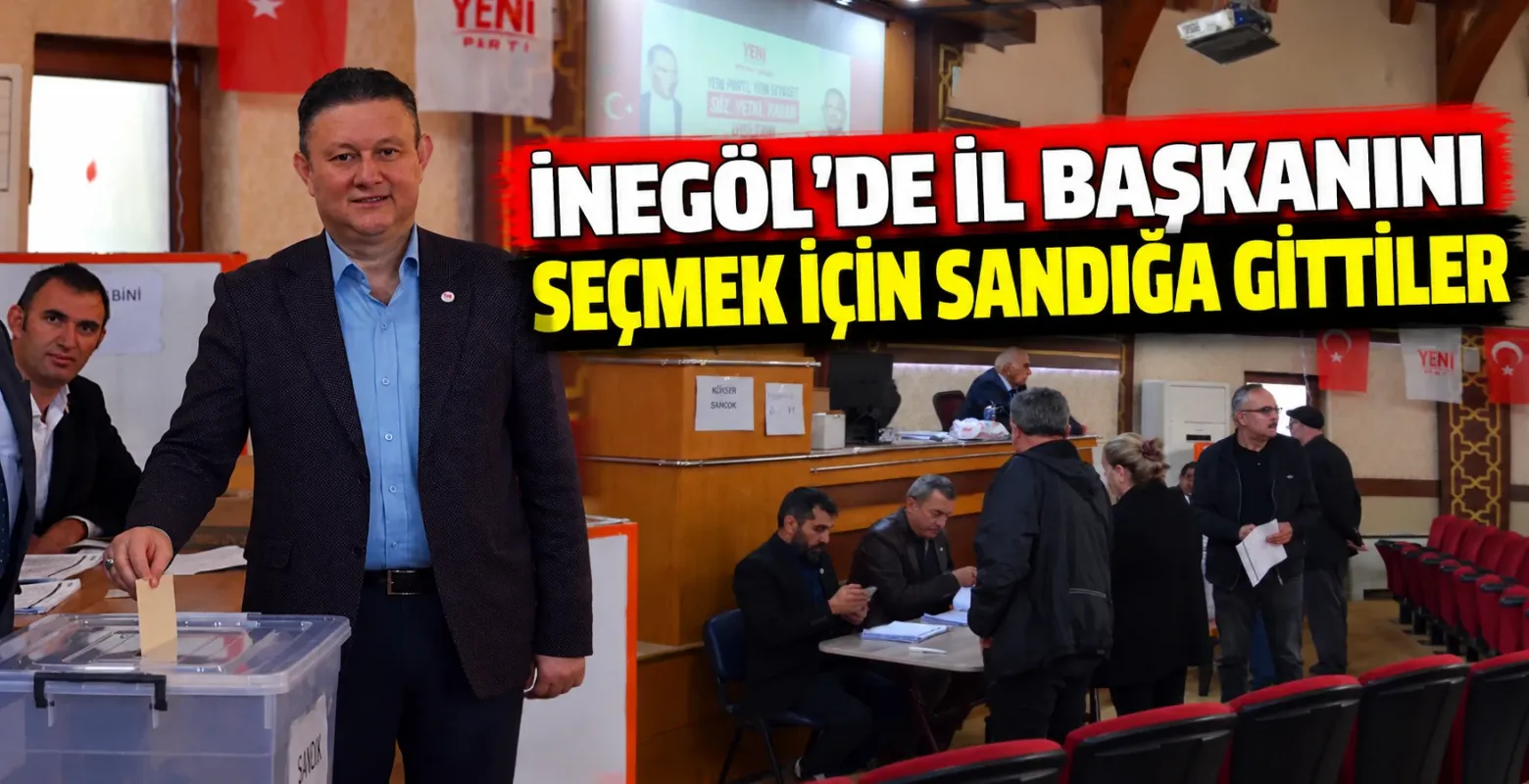 İnegöl'de il başkanını seçmek için sandığa gittiler
