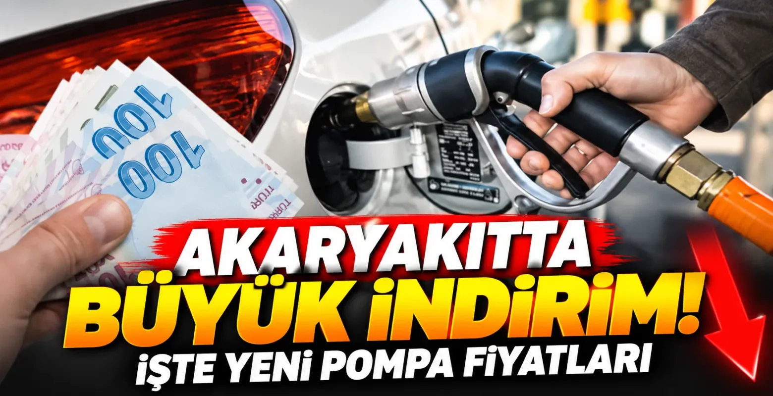 Akaryakıtta Büyük İndirim! İşte Yeni Pompa Fiyatları