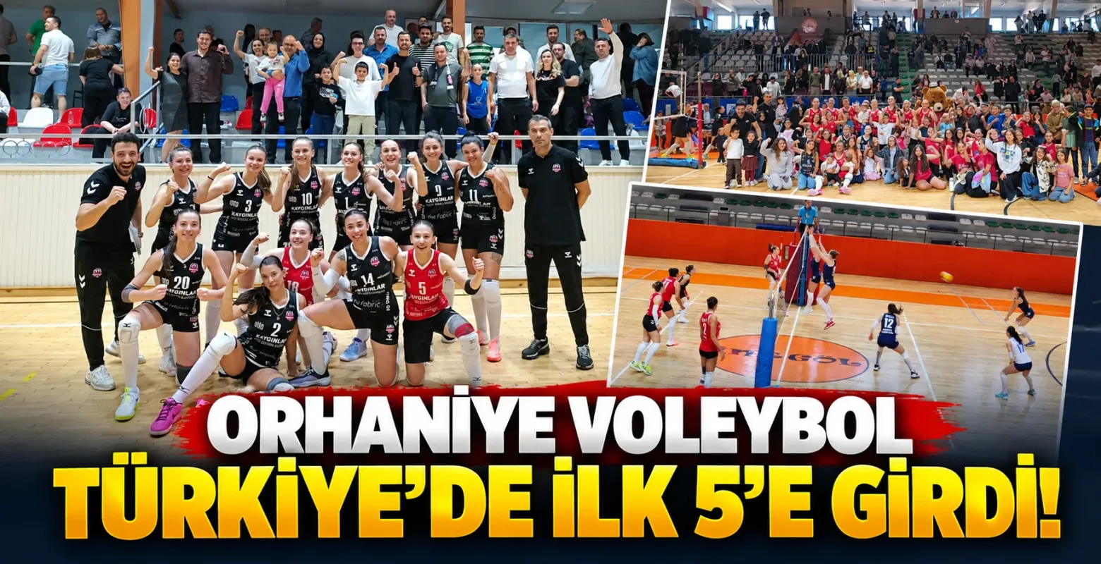 Orhaniye Voleybol Türkiye'de İlk 5'e Girdi!