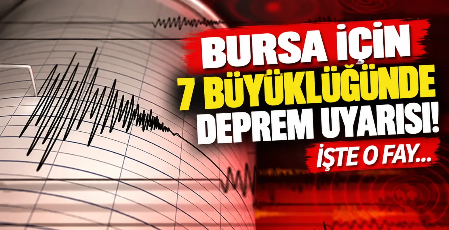Bursa İçin 7 Büyüklüğünde Deprem Uyarısı! İşte O Fay