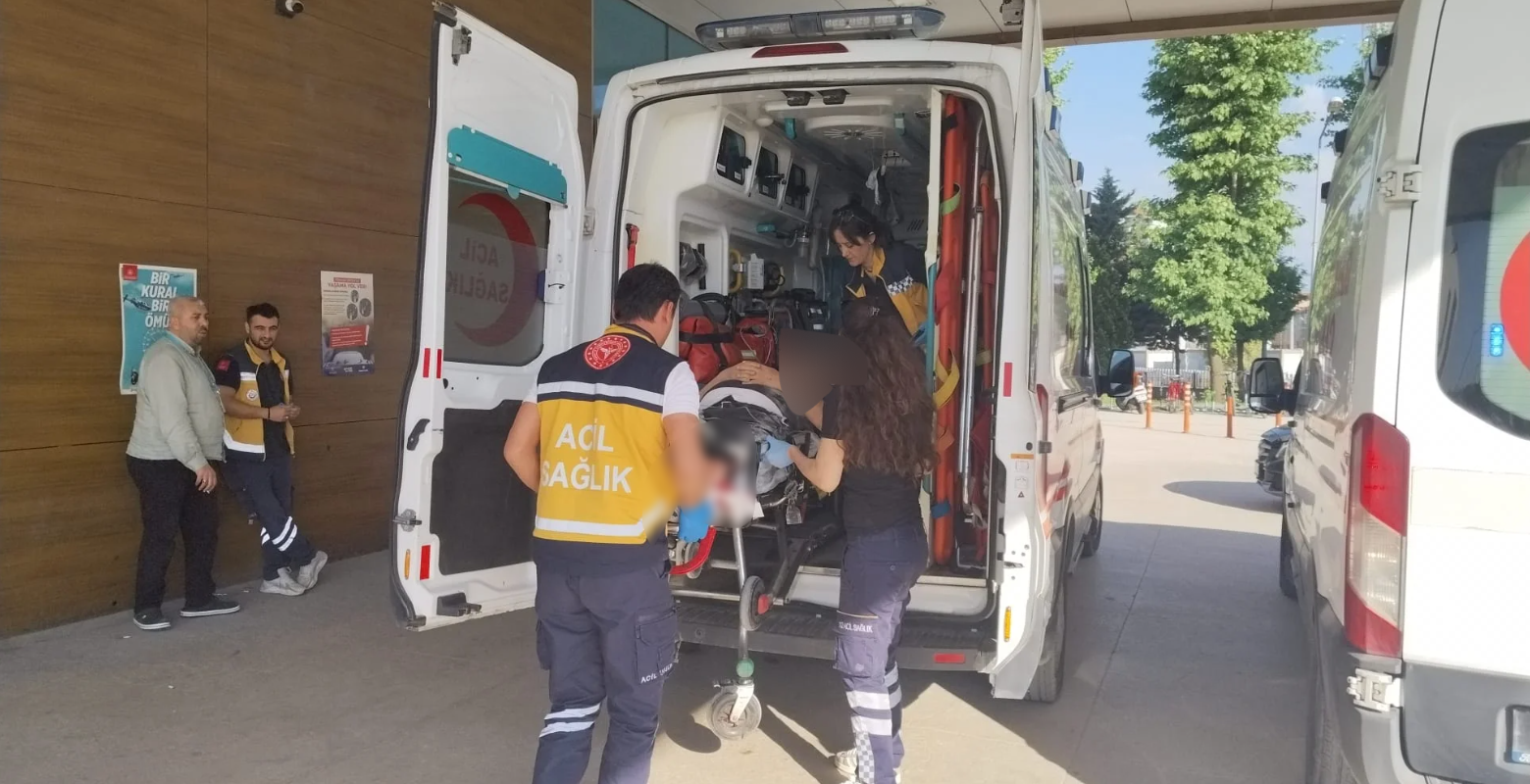 İnegöl'de kanlar içinde hastaneye kaldırıldı!