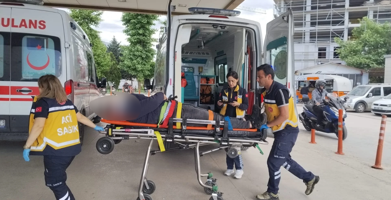 İnegöl'de korkutan kaza! 1 yaralı