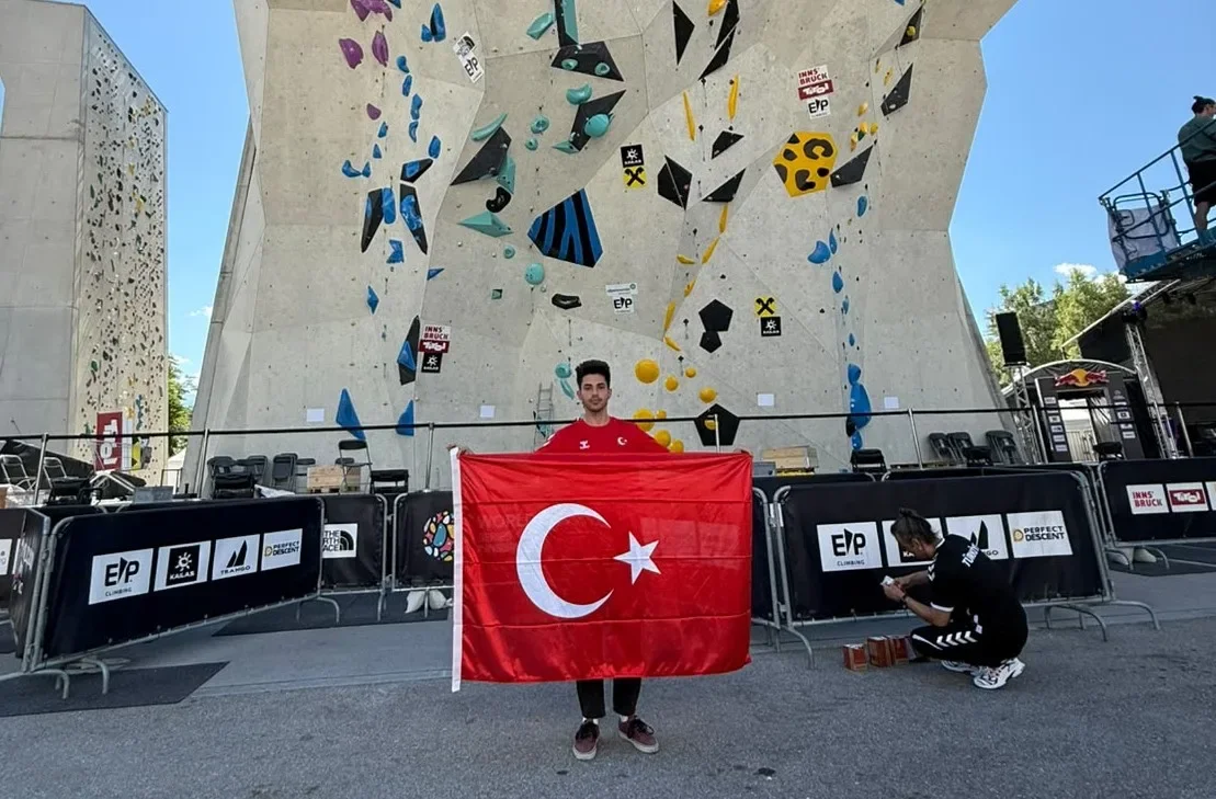 İnegöllü Emre Doğan Dünya Kupası’nda Türkiye için tırmandı