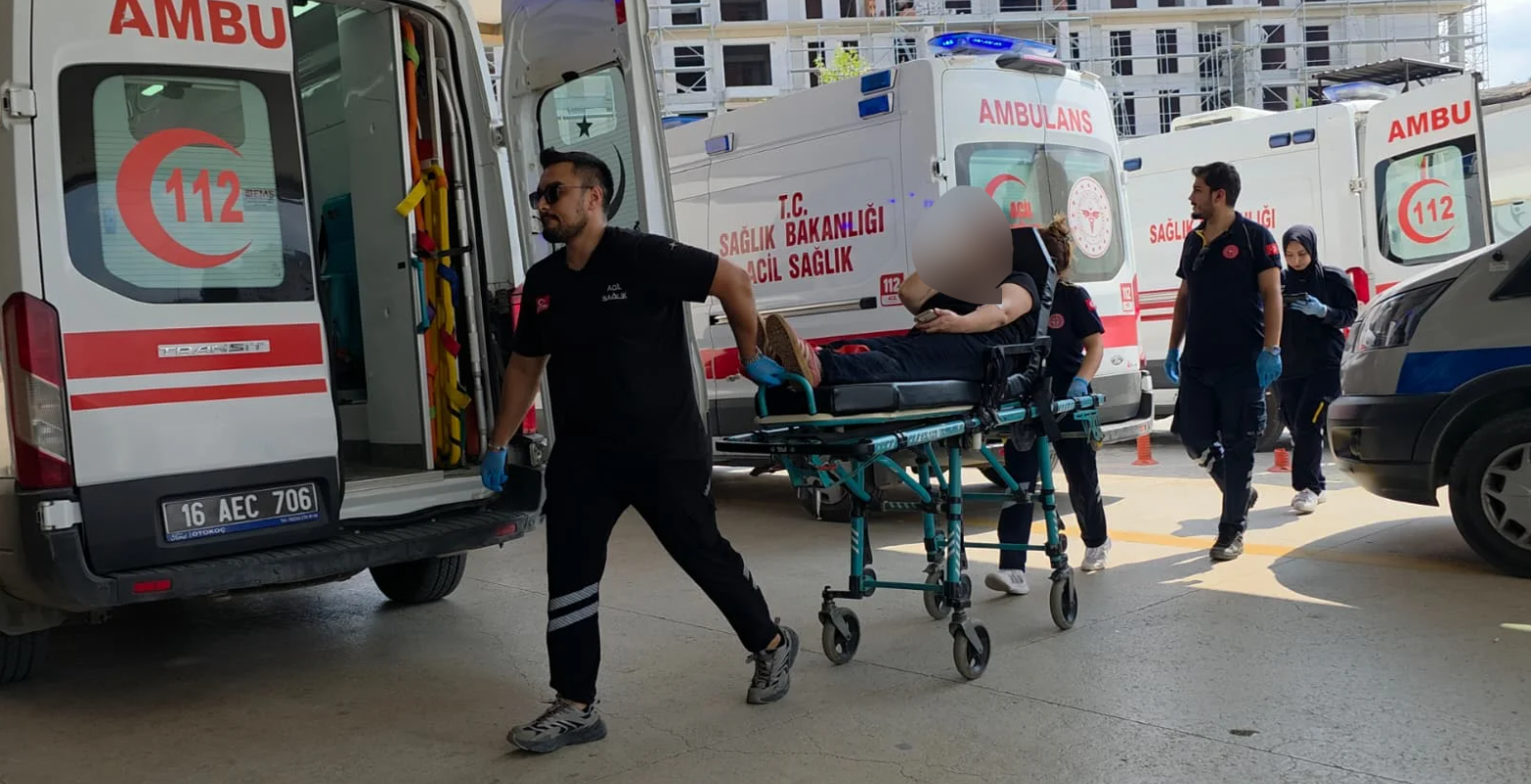 İnegöl'de acı içinde yerde kaldı!