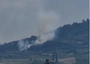 İnegöl’de Orman Yangını Büyüdü! Helikopterler Devreye Girdi
