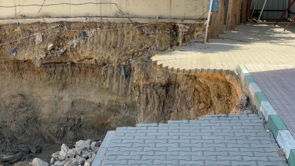 Bursa’da Okul Bahçesi Çöktü! Olası Facia Ucuz Atlatıldı