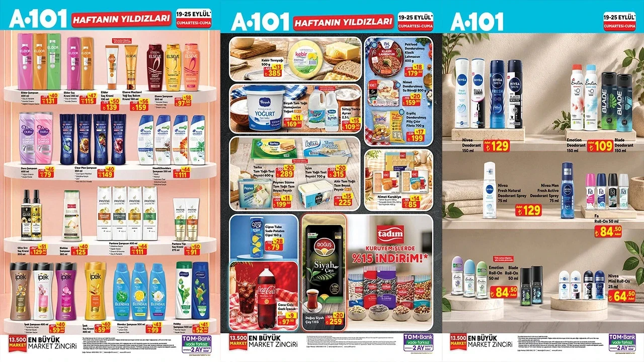 A101’in 19-25 Eylül Haftanın Yıldızları listesi açıklandı