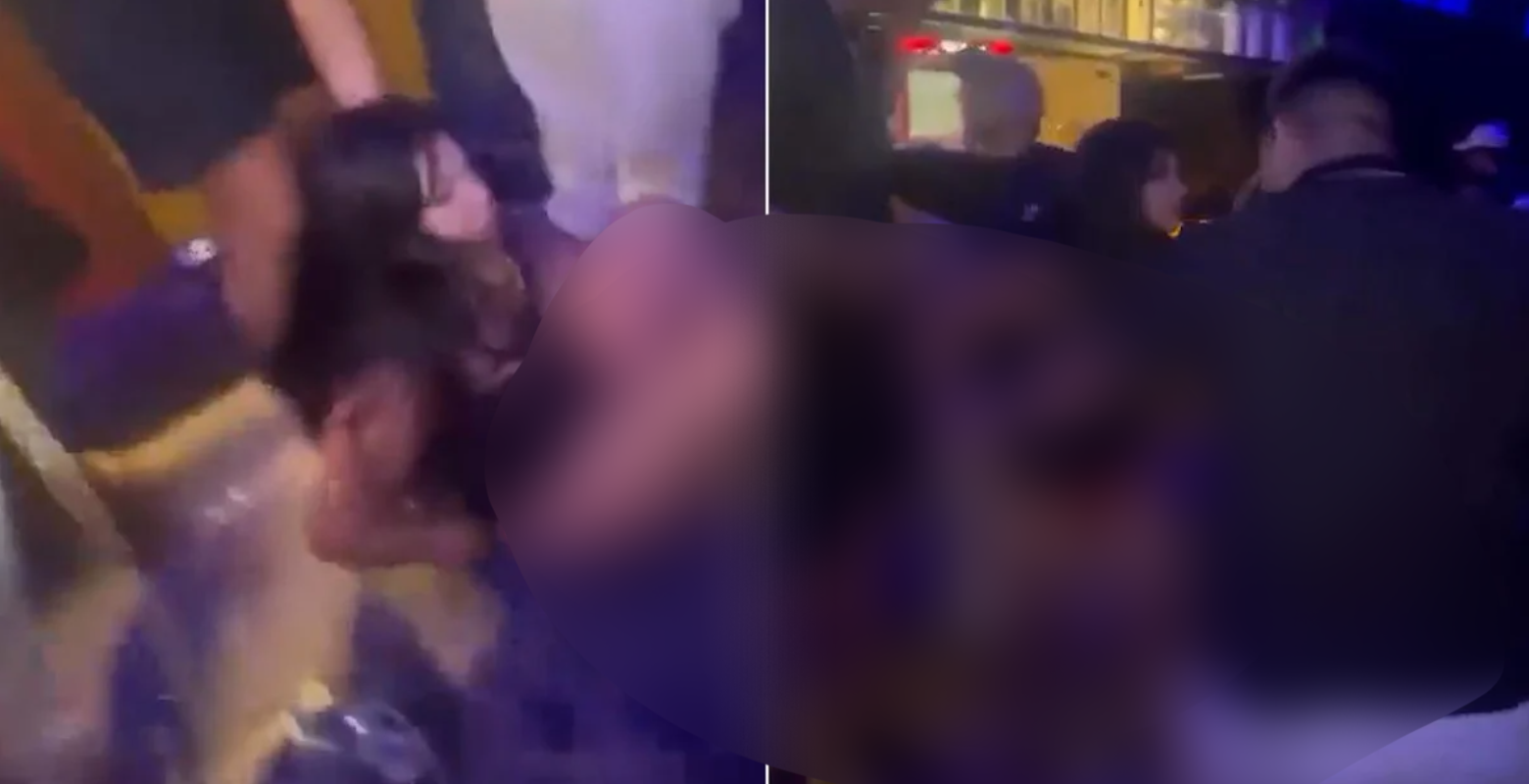 Partide bir anda kıyamet koptu! İki kadını ayıramadılar