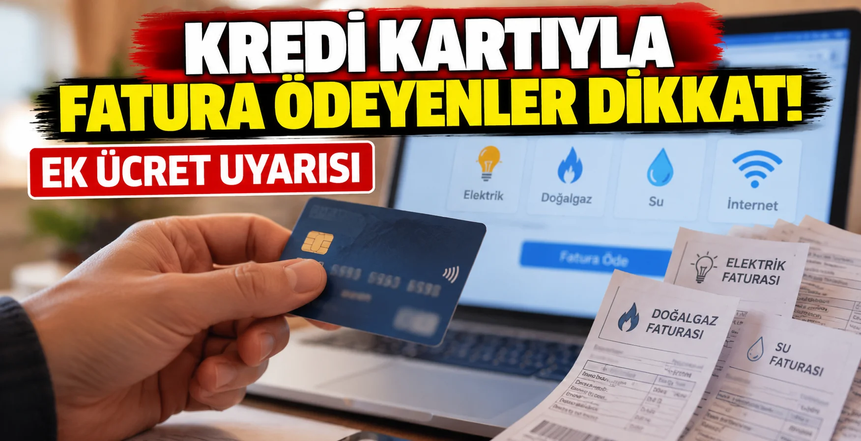 Kredi Kartıyla Fatura Ödeyenler Dikkat! Ek Ücret kesiliyor